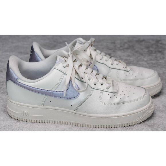 Nike Air Force 1 '07 Sail Oxygen Purple Sneakers Womens Size 10 DV7470-100 - Picture 11 of 13